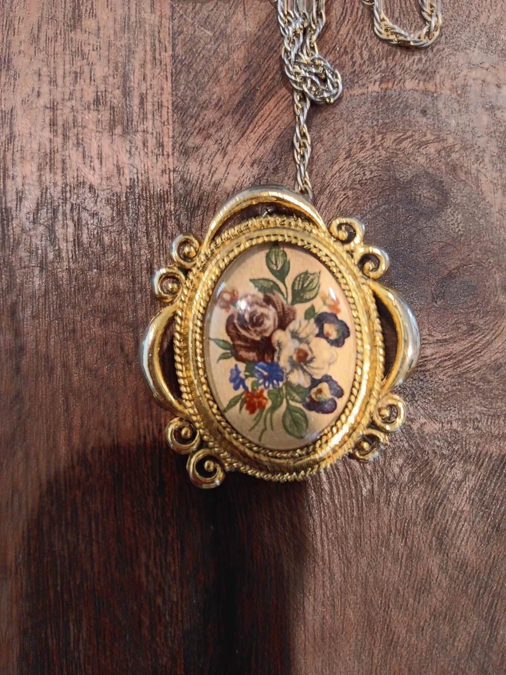 Vintage Corday Fame Fleur D'Or Cream Perfume Locket
